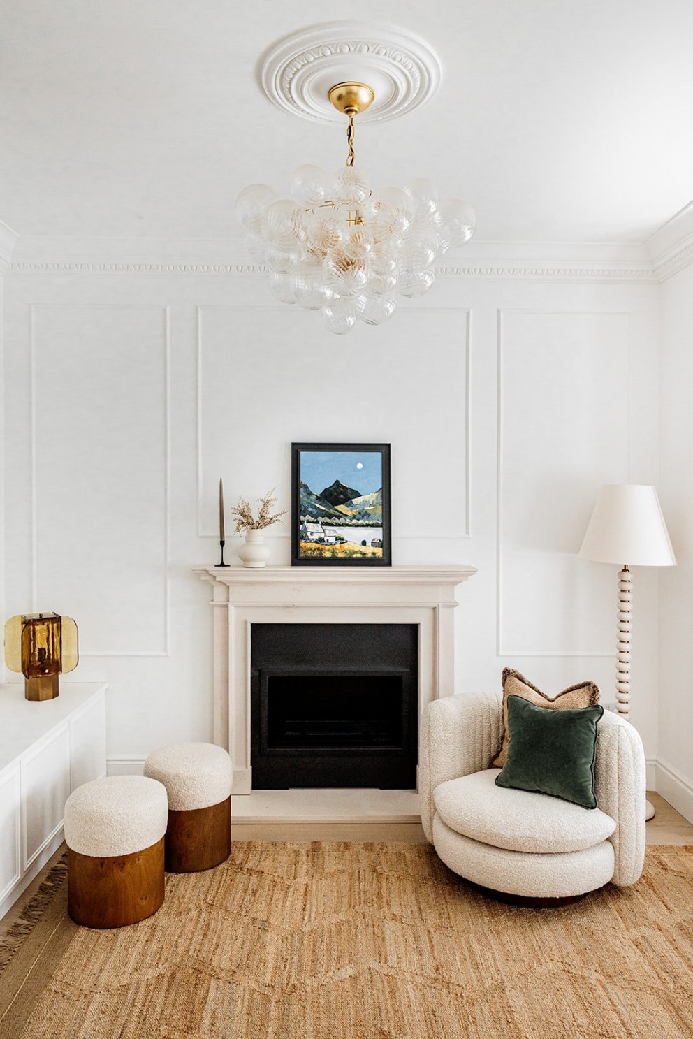 Earl's Court Apartment Renovation | Light Neutral Living Room | Interior Designers